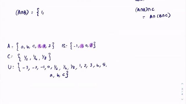 Set Operations with Three Sets смотреть онлайн