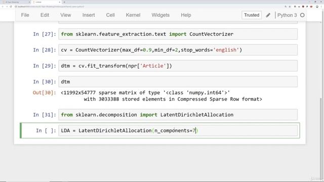 Topic Modelling | Latent Dirichlet Allocation in Python | LDA in Python смотреть онлайн