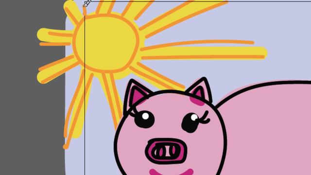 Рисуем свинку детям часть 62 смотреть онлайн