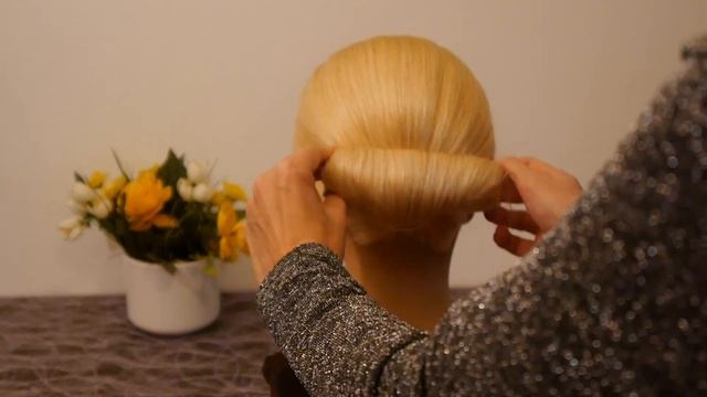 БЫСТРЫЙ, ПРОСТОЙ пучок за 5 минут. Причёска для средних/ длинных волос на каждый день. Easy Hair Bu смотреть онлайн