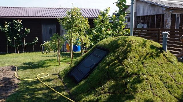 Погреб пластиковый C бокавым входом за один день