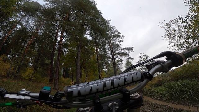 Утонул в лесной луже, kawasaki kx250