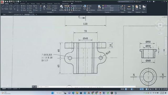 Technical Drawing Mechanical Drawing Paper 2 Past Paper 2 смотреть онлайн