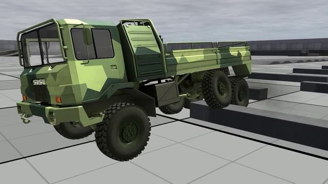 Rigs of Rods - Sisu SA 240 6x6 at the N-Labs Testing Facility смотреть онлайн