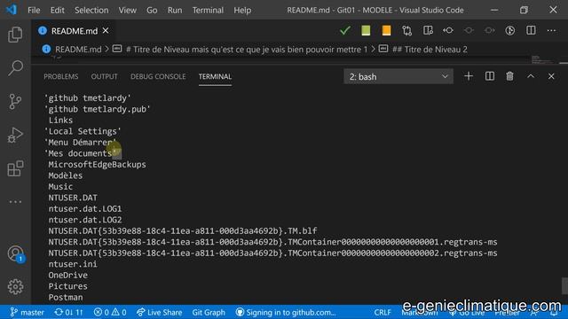 Git19-Supprimer les clés SSH du PC et de GitHub depuis le terminal de Visual Studio Code смотреть онлайн