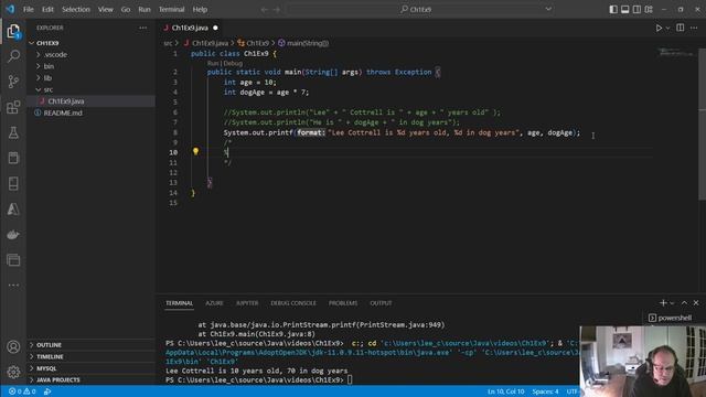 Java Output смотреть онлайн
