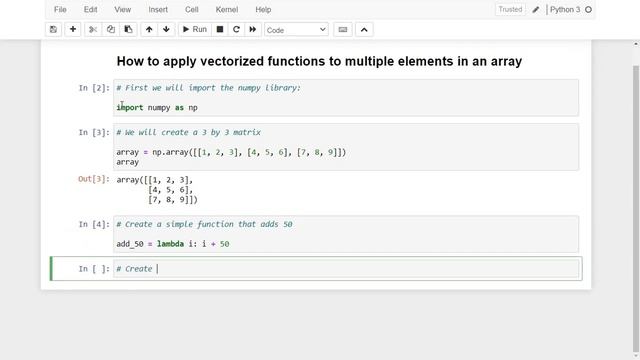 106 How to apply vectorized functions to numpy arrays in python for data science & machine learning смотреть онлайн