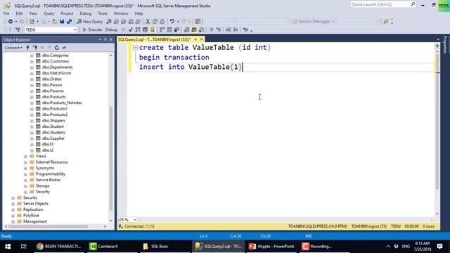 SQL căn bản - Bài 44: Transaction смотреть онлайн