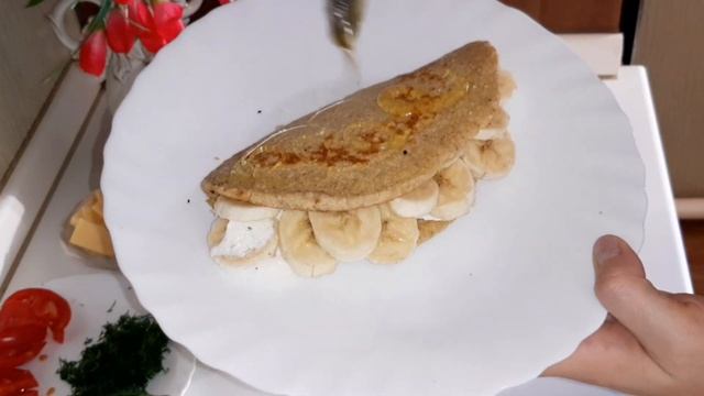 Что ПРИГОТОВИТЬ на ЗАВТРАК за 10 минут? 3 ВАРИАНТА начинок для Овсяноблина! Как Приготовить ВКУСНО!