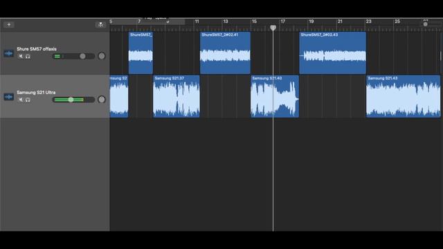 Guitar Recording SM57 vs Samsung S21 смотреть онлайн