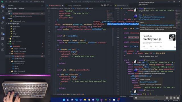 Coding the Monkeytype Discord Bot Part 2 смотреть онлайн