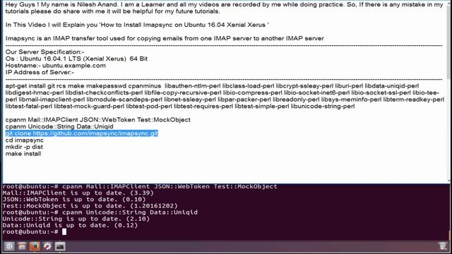 How to Install Imapsync on Ubuntu 16.04 Xenial Xerus смотреть онлайн