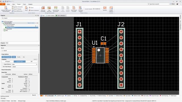 Start to Finish Board Design Tutorial for CircuitMaker 2 смотреть онлайн