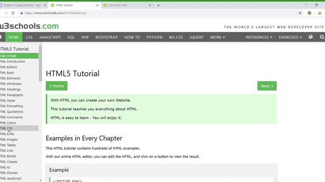 W3Schools Online HTML Tutorial смотреть онлайн