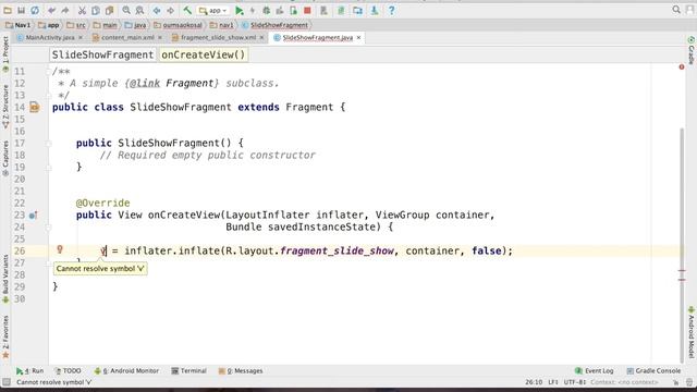 How to Use findViewById in Fragment in Android - Navigation Drawer смотреть онлайн