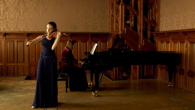 Элгар. Соната для скрипки и фортепиано E-moll (I часть). Анастасия Городнина.