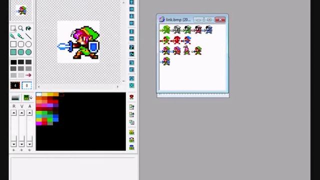 Pixel Art: Making Link 32x32 sprites (Hama palette) смотреть онлайн