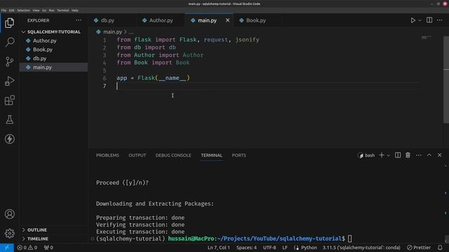 Flask-SQLAlchemy - Interacting with PostgreSQL/MySQL смотреть онлайн