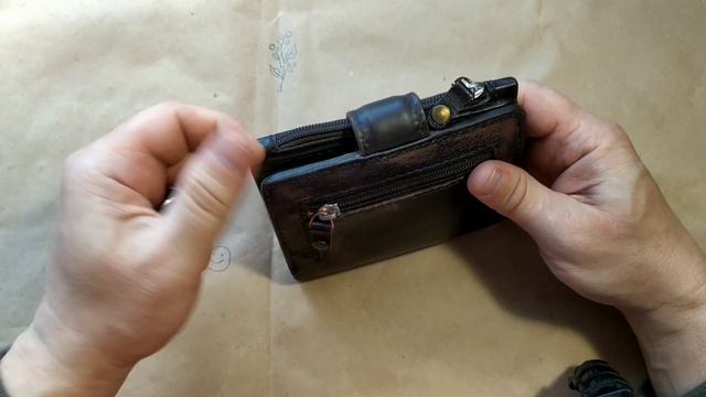 Крупный мужской кошелек ручной работы смотреть онлайн