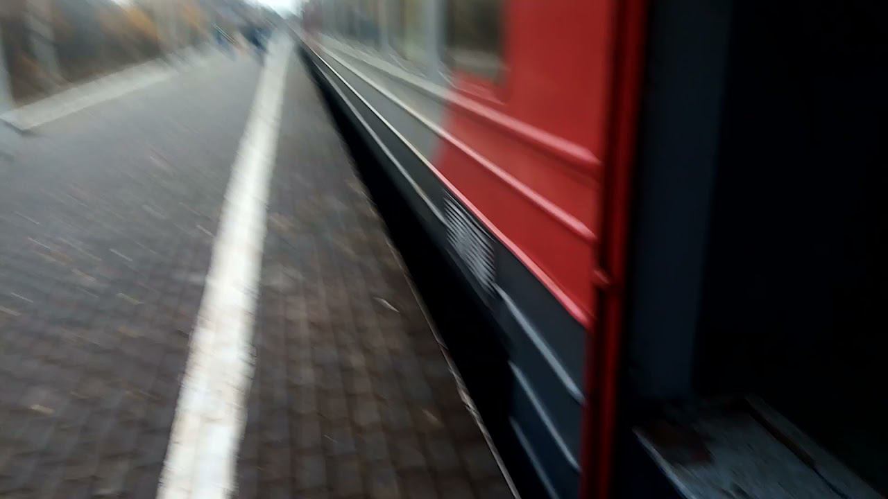 Казанское направление РЖД. ЭД4М 0229. Забег зайцем по платформе 