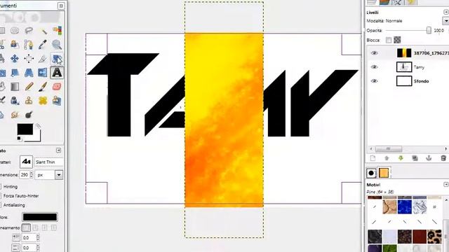 Inserire una texture Su Un Testo Gimp 2.6.wmv смотреть онлайн