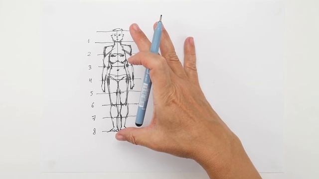 Как нарисовать человека? Рисуем схему построения человека. смотреть онлайн