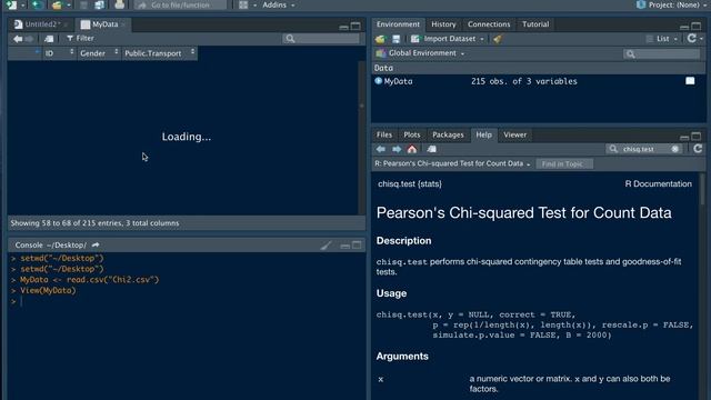 Performing a Chi Square contingency table test using R смотреть онлайн