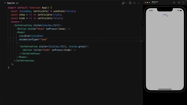 React Native Modal Component Tutorial смотреть онлайн