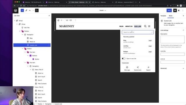 Header Template Parts Setup - Makoney WordPress Magazine Block Theme (FSE) смотреть онлайн