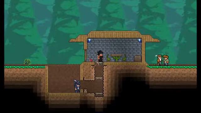 [Terraria 1.2.4.1] -Tuto- _Piège a mobs #1_ смотреть онлайн