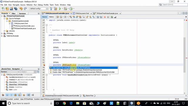 JFoenix Tutorial | JFXDatePicker, JFXTimePicker Implementation смотреть онлайн