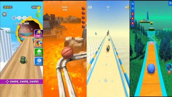 Going Balls VS Rollance VS Action Balls VS Sky Rolling Balls   All level gameplay Android, IOS