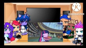 MLP G5 react a Equestria Girls y a los ships uvu ?.. / parte : 7/? / (gacha club)