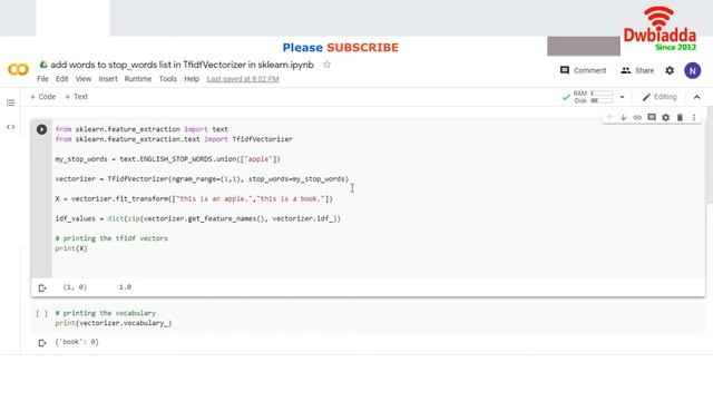How to add words to stop words list in TfidfVectorizer in sklearn | Scikit scenarios videos смотреть онлайн