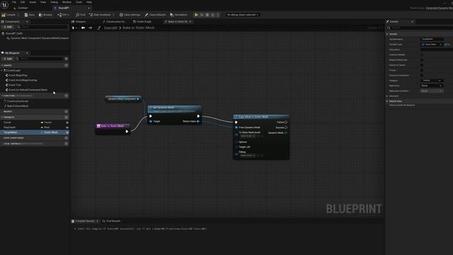 UE5 Geometry Script - Bake To Static Mesh смотреть онлайн