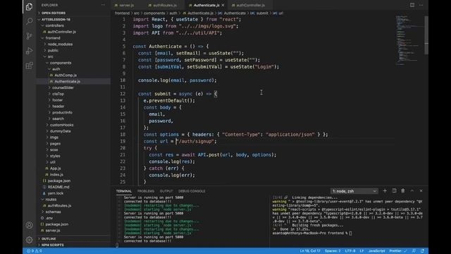 JSON Web Token and Securing Passwords with Bcrypt - E-commerce: Lesson 17 смотреть онлайн
