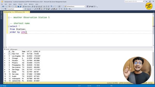 Weather Observation Station 5 | SQL Server | HackerRank SQL Problem Solving (Bangla) смотреть онлайн