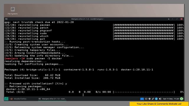 Manjaro / Arch - installing Docker On Manjaro 21.2.0 Linux смотреть онлайн