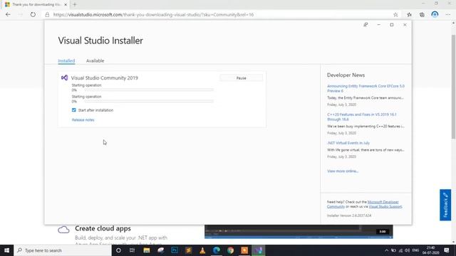 Visual Studio dev tools & services Complete Installation смотреть онлайн