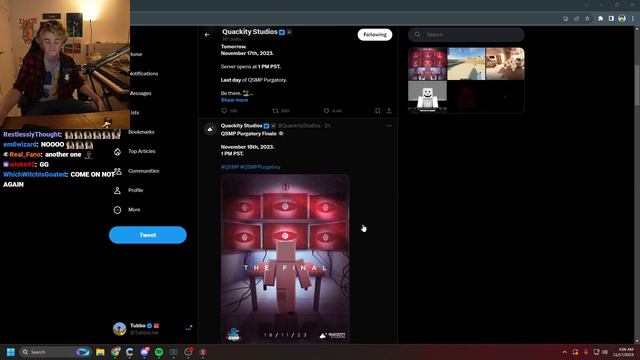 Let's Chat - Tubbo Alt VOD 16th November 2023 смотреть онлайн