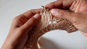 платье спицами ЛИСТОПАД часть 2