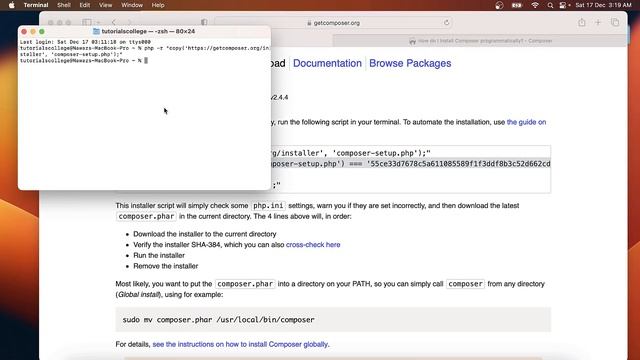 How To Install Composer On MacOS Ventura With XAMPP Installed
