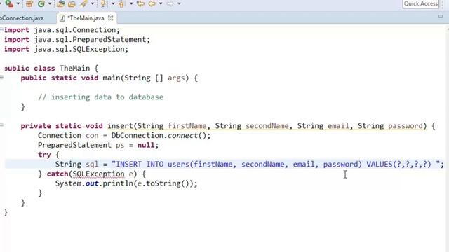 2 of 6 - Java Database - Inserting data into the Database смотреть онлайн