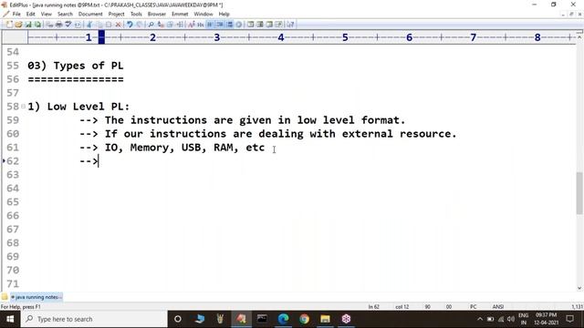 CORE JAVA tutorials || Demo - 1 || by Mr. Prakash Babu On 12-04-2021 @9PM IST смотреть онлайн