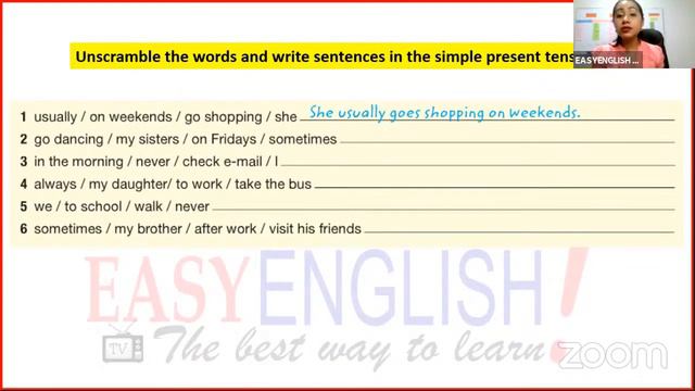 CLASE 34: 😎 SIMPLE PRESENT TENSE + English Exam 😎 Curso De Inglés Desde Cero (EASYENGLISH TV)
