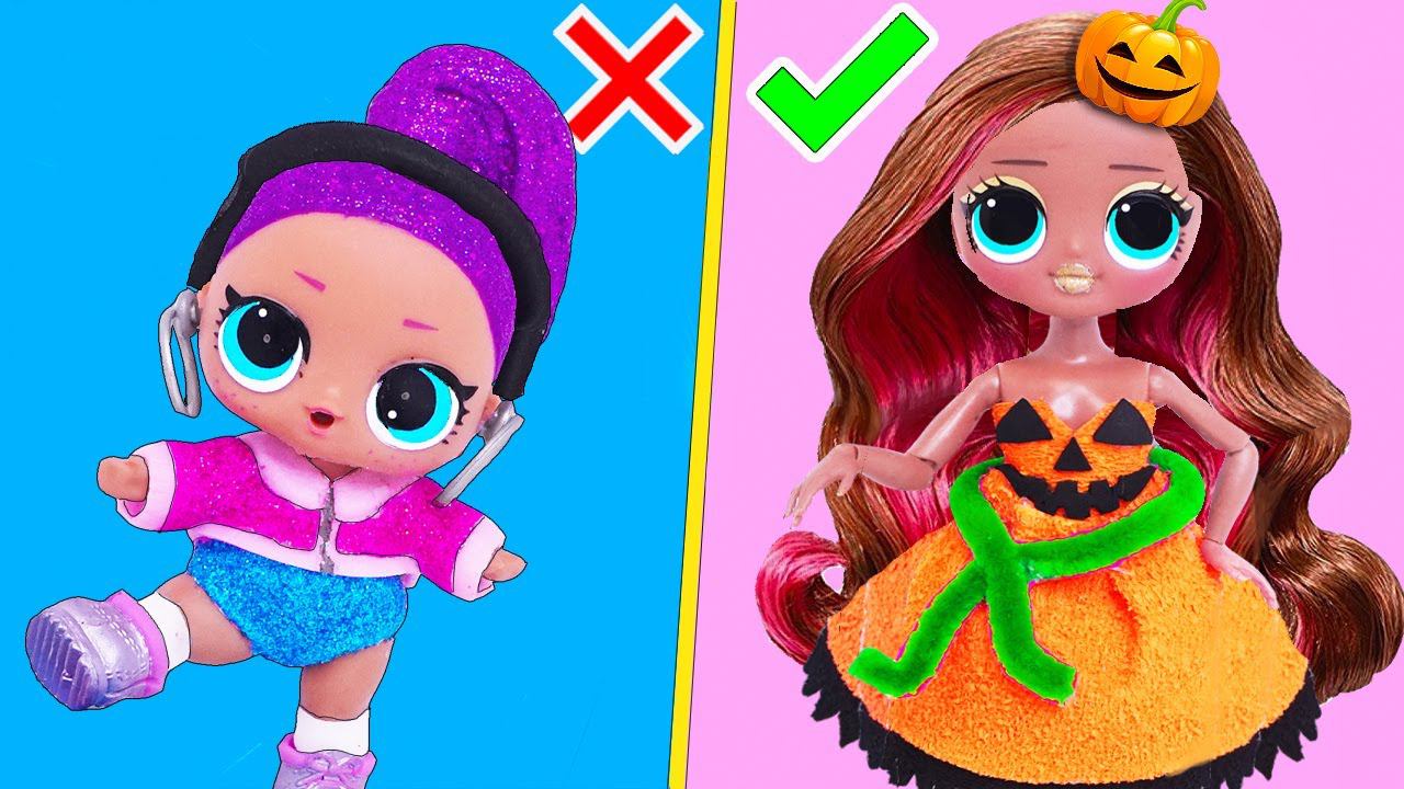 12 Невероятно Простых ЛАЙФХАКОВ и поделок с КУКЛАМИ ЛОЛ Сюрприз и Игрушек! Мультик LOL Surprise HACK смотреть онлайн