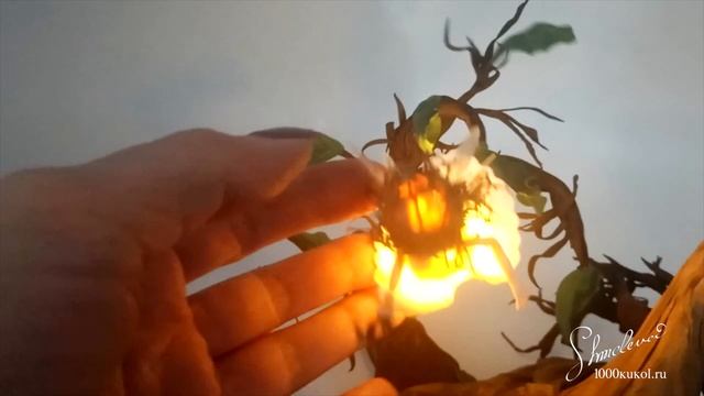 Фоамиран! Презентация МК  Леший и светлячок  фом арт