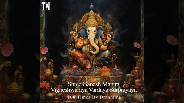 Shree Ganesh Mantra Vigneshwaraya Vardaya Surprayaya 108 Times Chanting by Brahmin смотреть онлайн