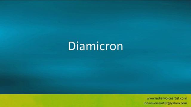 Pronunciation of the word(s) "Diamicron". смотреть онлайн