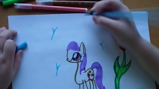 How to draw my little pony fast. Как нарисовать мой милый Пони. смотреть онлайн